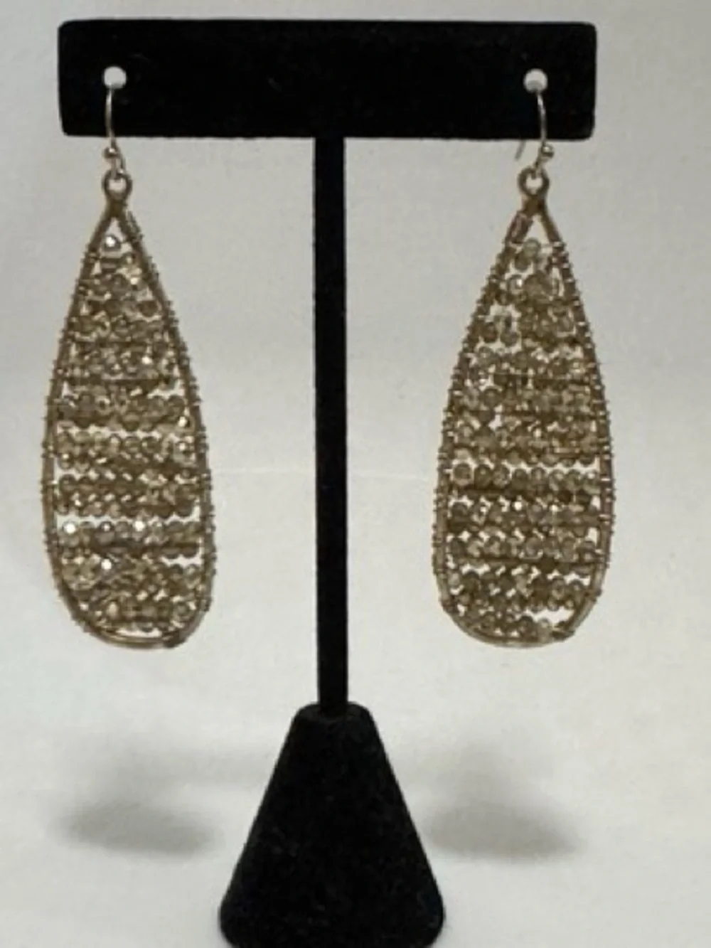 Marlyn Shiff Gold Teardrop Filigree Dangle Earrings - Women Jewelry
